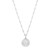 Sterling Silver Rhodium Plated Sand Dollar Necklace