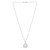 Sterling Silver Rhodium Plated Sand Dollar Necklace