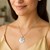 Sterling Silver Rhodium Plated Sand Dollar Necklace