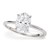 1 1/2 Carat Oval Lab Grown IGI G/VS1 Diamond Solitaire Ring in Sterling Silver