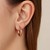 Classic Hoop Earrings in 14k Rose Gold (3x15mm)