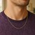 Diamond Cut Rolo Chain in 14k Yellow Gold (1.10 mm)