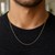 Diamond Cut Rolo Chain in 14k Yellow Gold (1.10 mm)