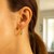 Hinge Style Hoop Earrings in 14k Two-Tone Gold(2.5x20mm)