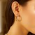 Hinge Style Hoop Earrings in 14k Two-Tone Gold(2.5x20mm)