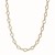 Twisted Oval Chain Necklace in 14k Two Tone Gold