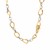 Twisted Oval Chain Necklace in 14k Two Tone Gold