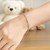 Solid Diamond Cut Rope Bracelet in 14k White Gold  (1.80 mm)