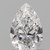 0.08 Carat PEAR Natural Diamond