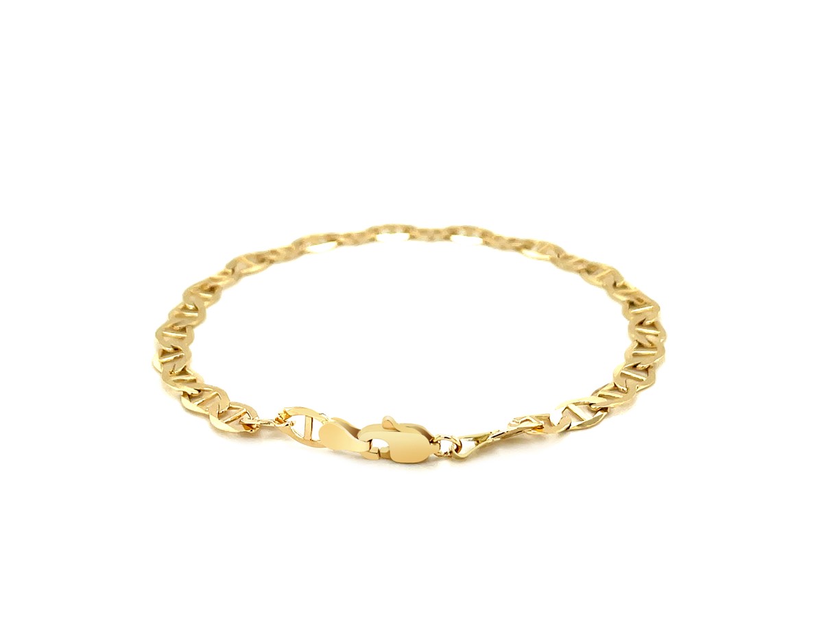 Amour 7mm Mariner Link Bracelet In 10K Yellow Gold - 7.5 In. JMS010517 -  Jewelry - Jomashop