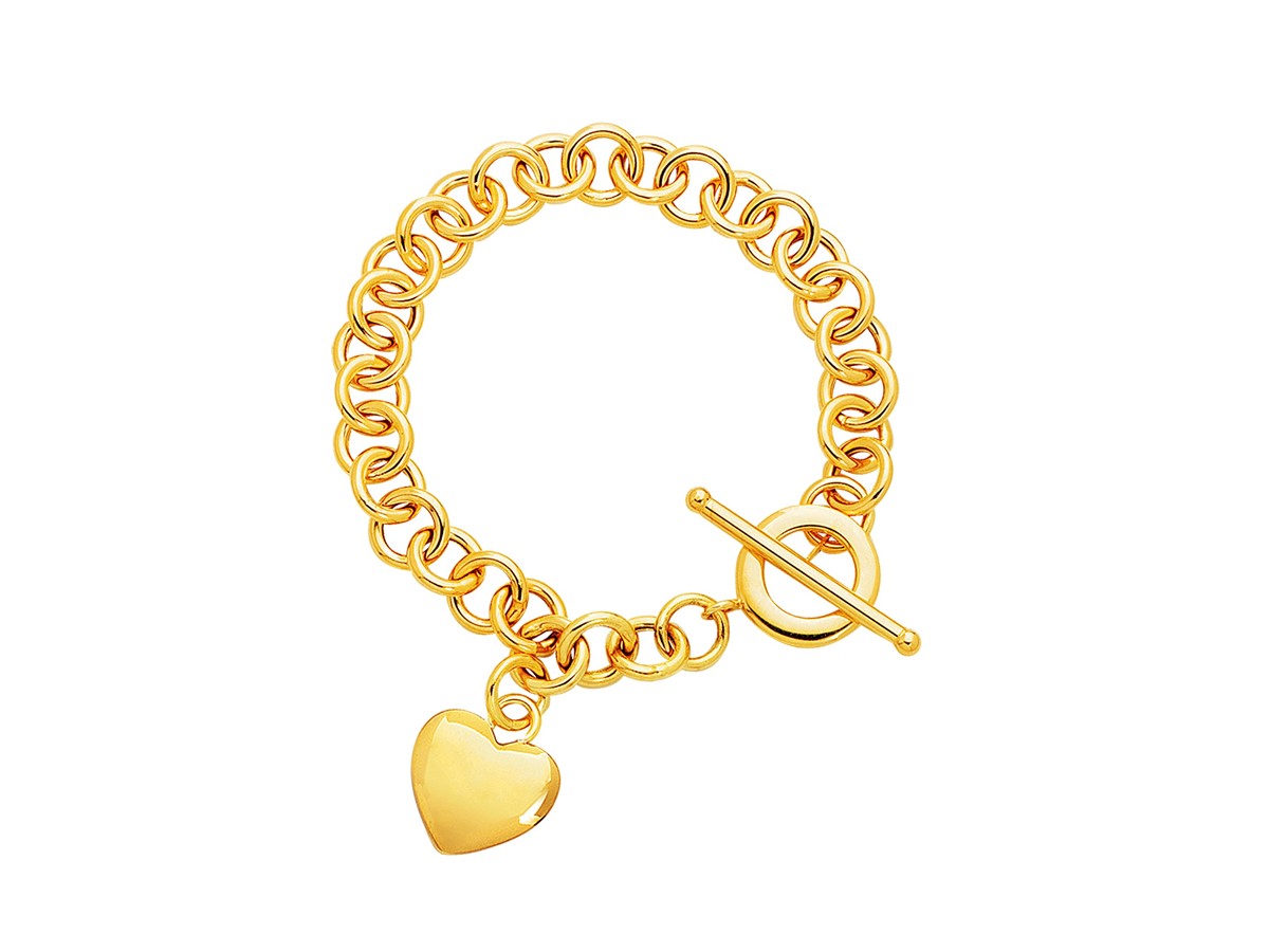 Amazon.com: Gold Chunky Charm Bracelet Women: 14k Gold Plated Medallion  Adjustable Toggle Clasp - Silver Coin Unique Stylish Delicate Elegant  Christmas Valentine's Day Wedding Birthday Jewelry Gift Teen Girl Women ( Gold): Clothing,