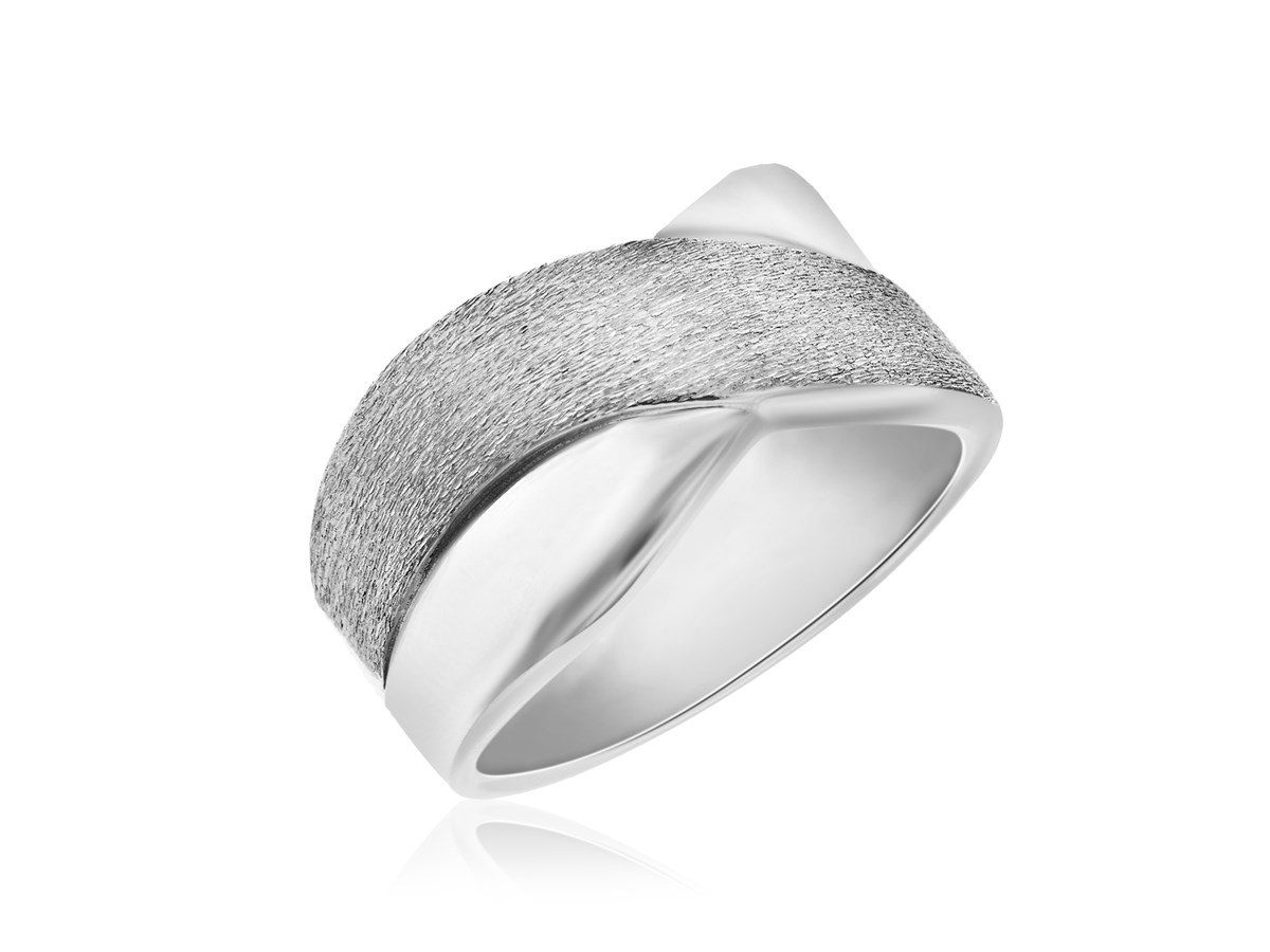 X Motif Diamond Dust Ring in Sterling Silver Richard Cannon Jewelry