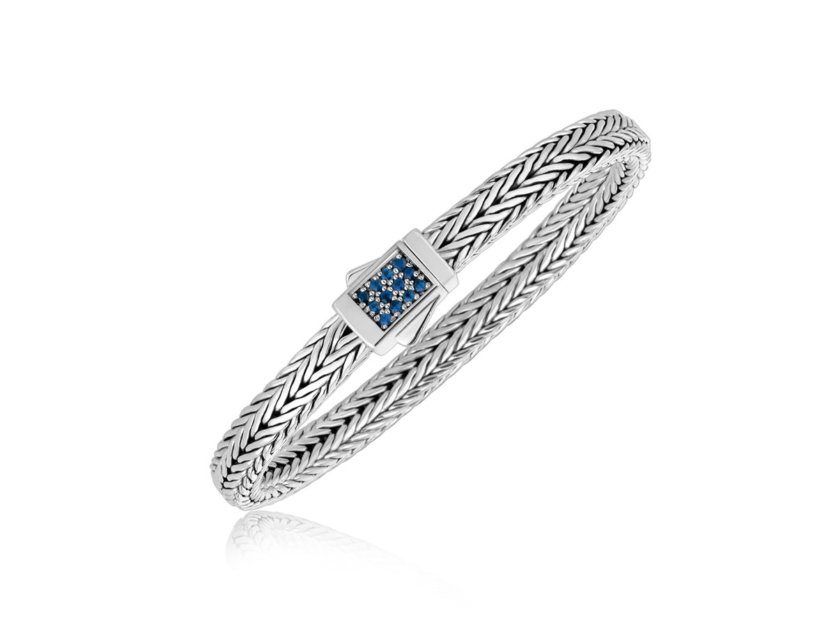 mens blue sapphire bracelet