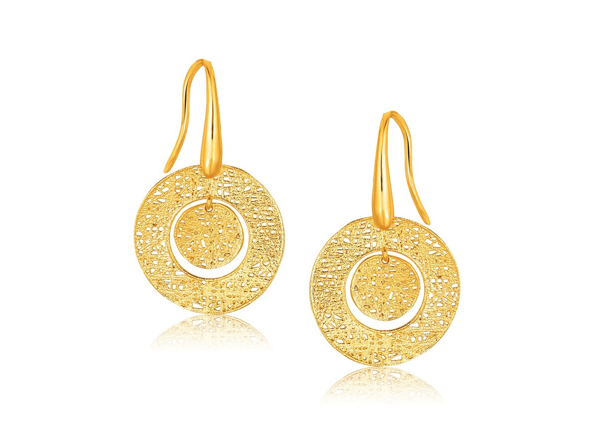 round disk earrings