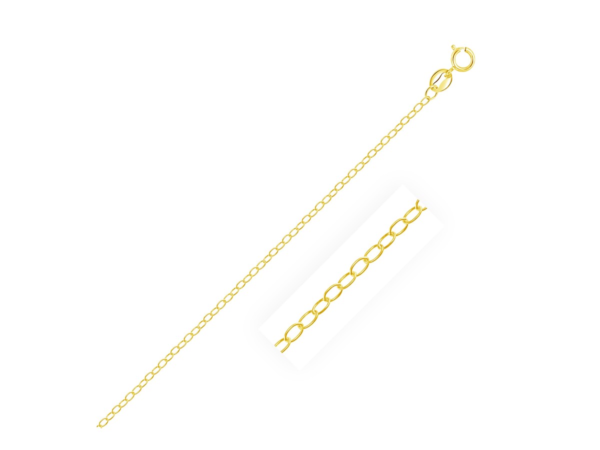 Double Extendable Piatto Chain in 14k Yellow Gold (1.30 mm) main image 1