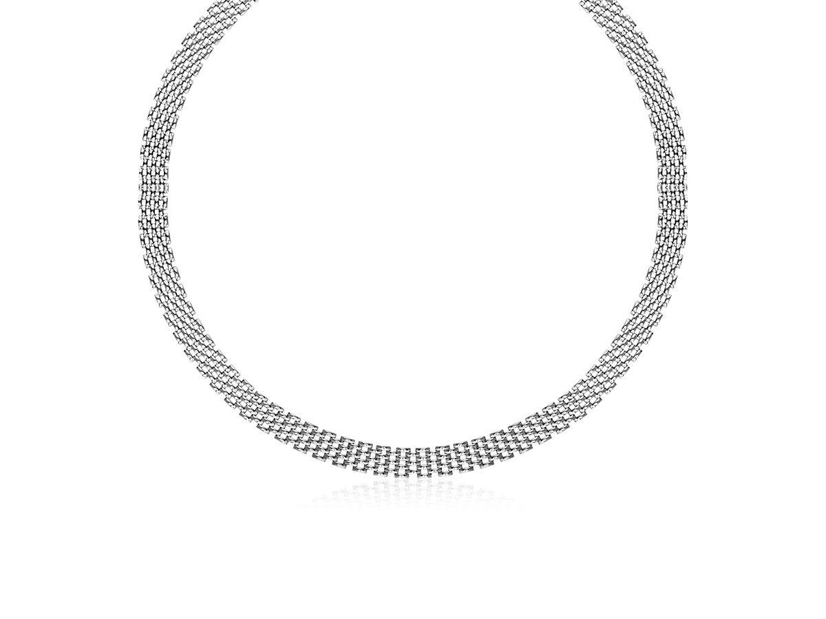 Panther Chain Necklace in Sterling Silver Richard Cannon Jewelry