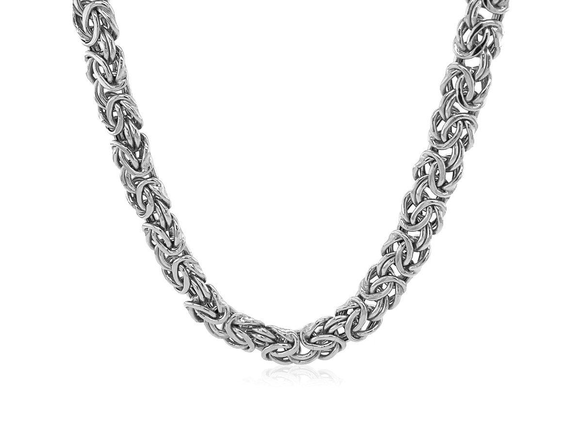 white gold chain thick