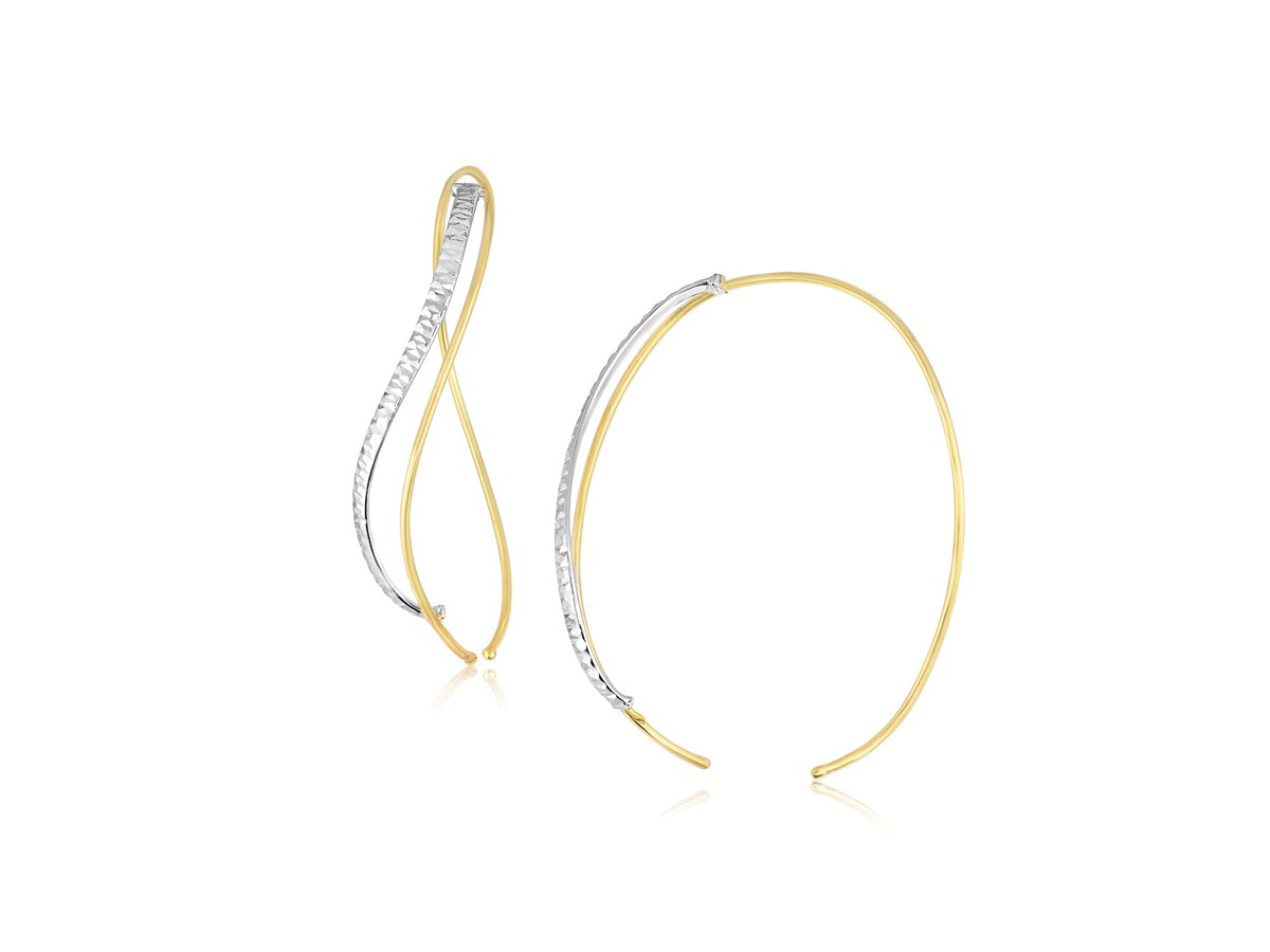 Round Gold 2mm Smooth Hoop - 0.5