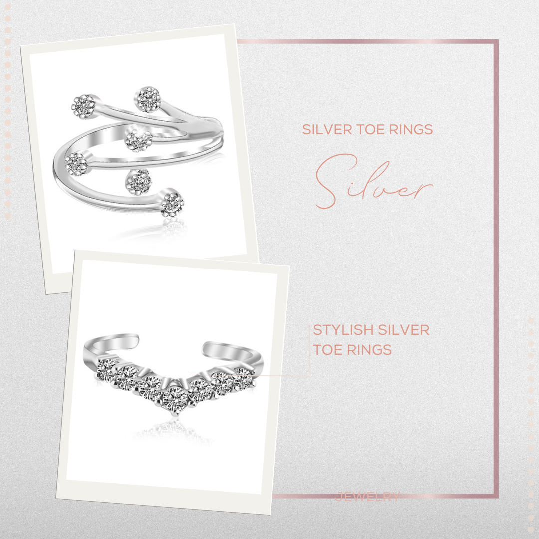 Silver toe rings