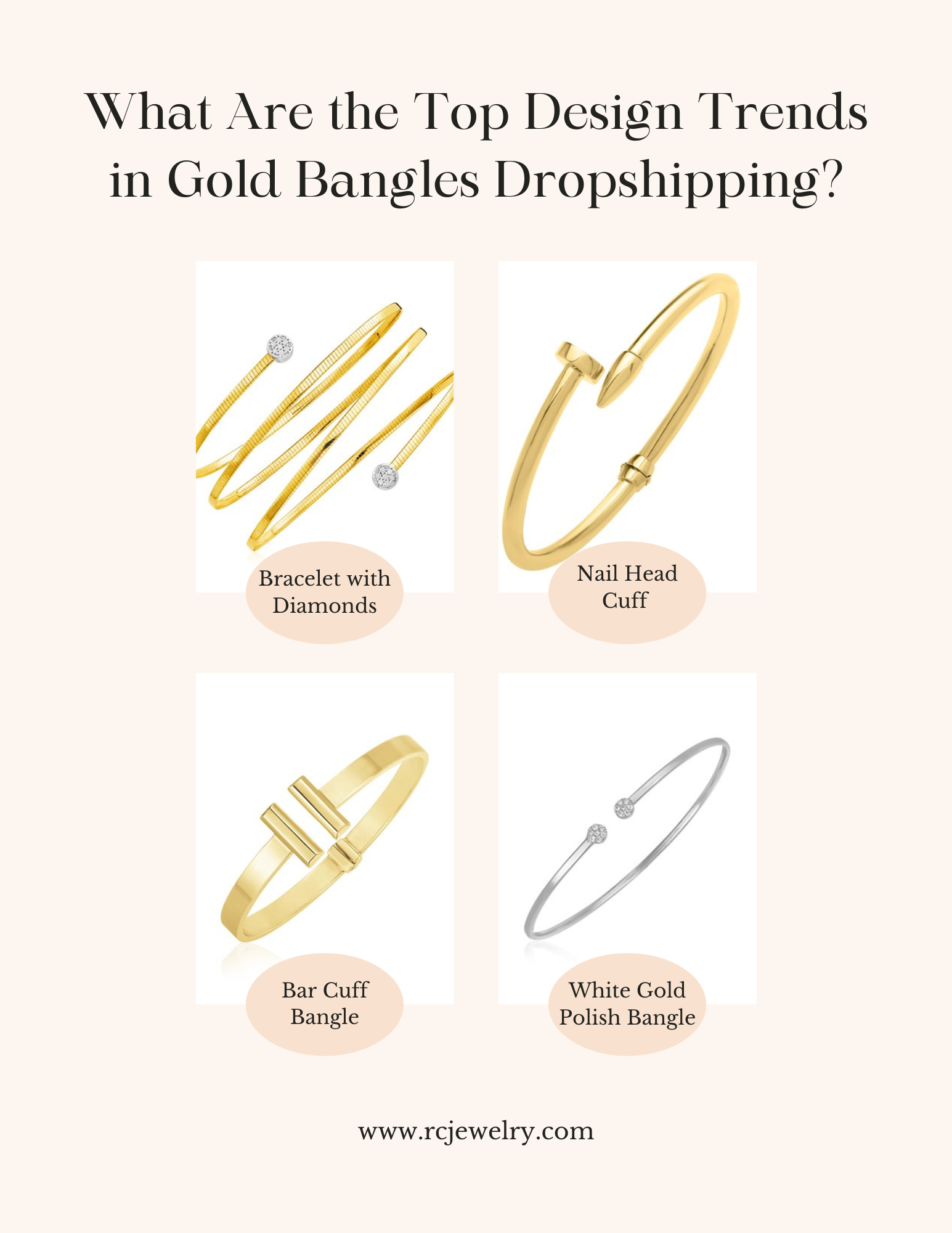 Jewelry Dropship Gold Bangles Dropshipping
